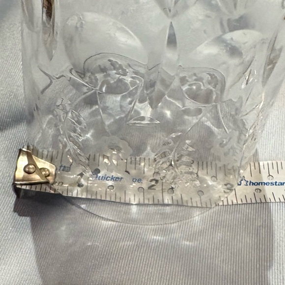 Rogaska Gallia Set of 4 Etched  Cut Crystal Goblets - Picture 9 of 10